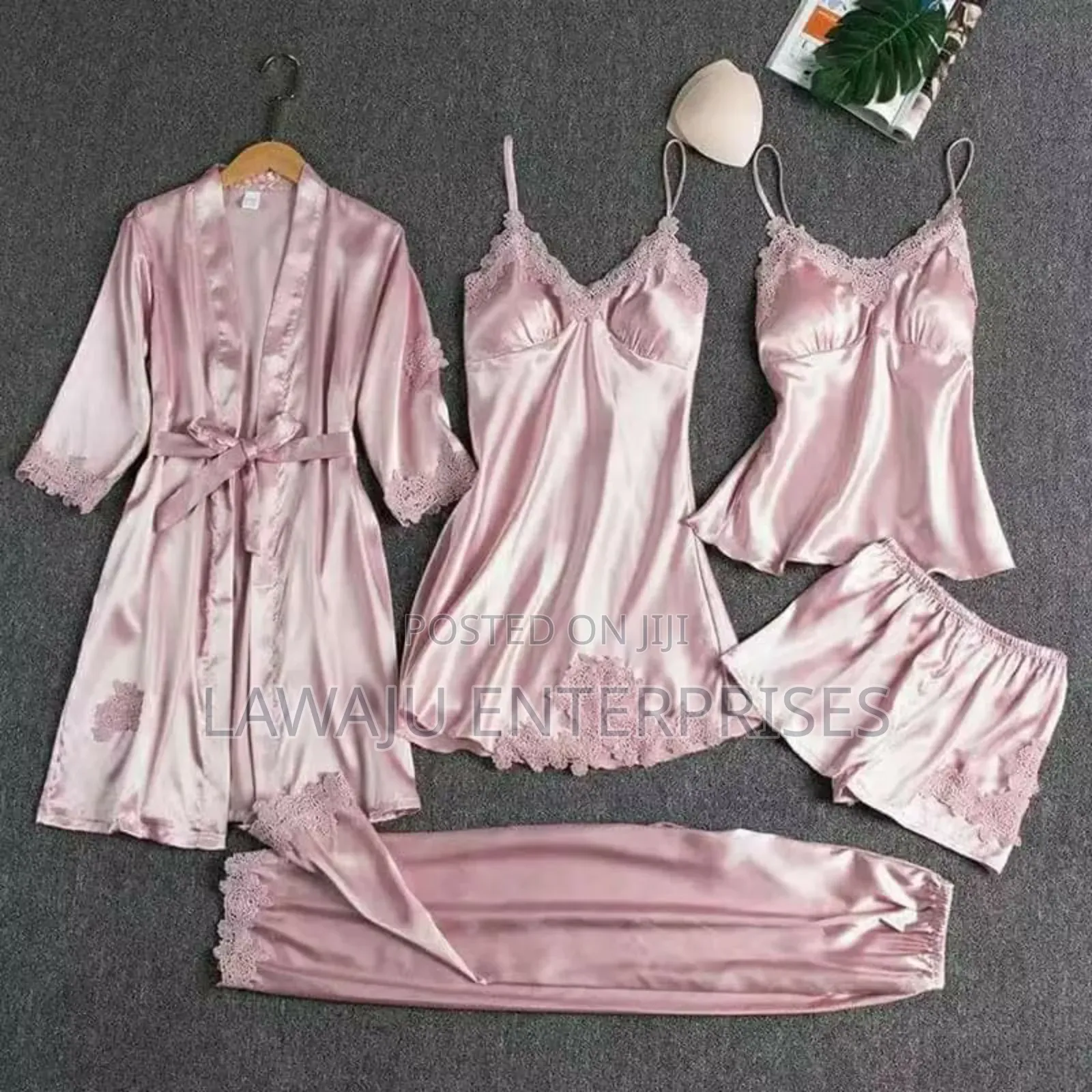 Pink 5pc Pajama Set