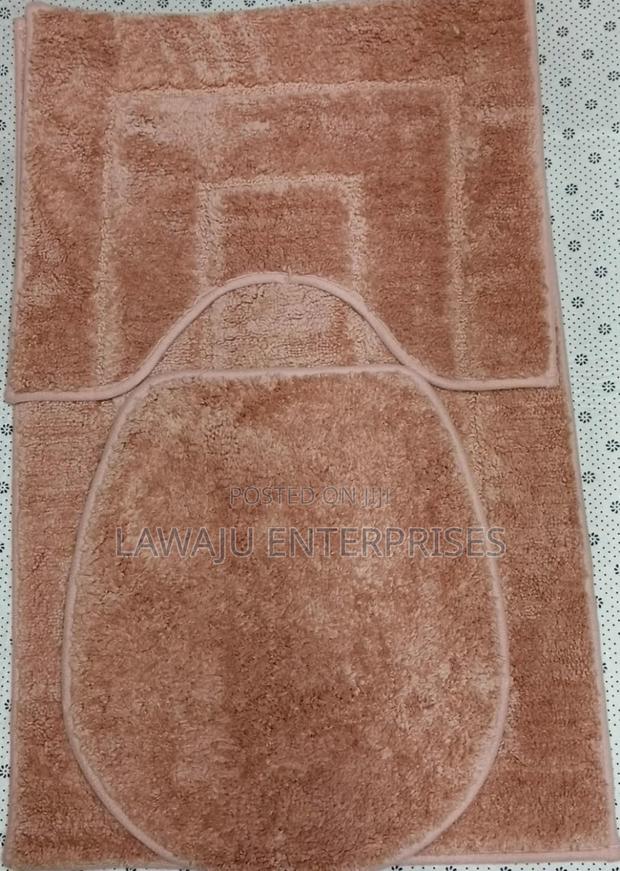 Light Brown Nonslip Toilet Mat - main view