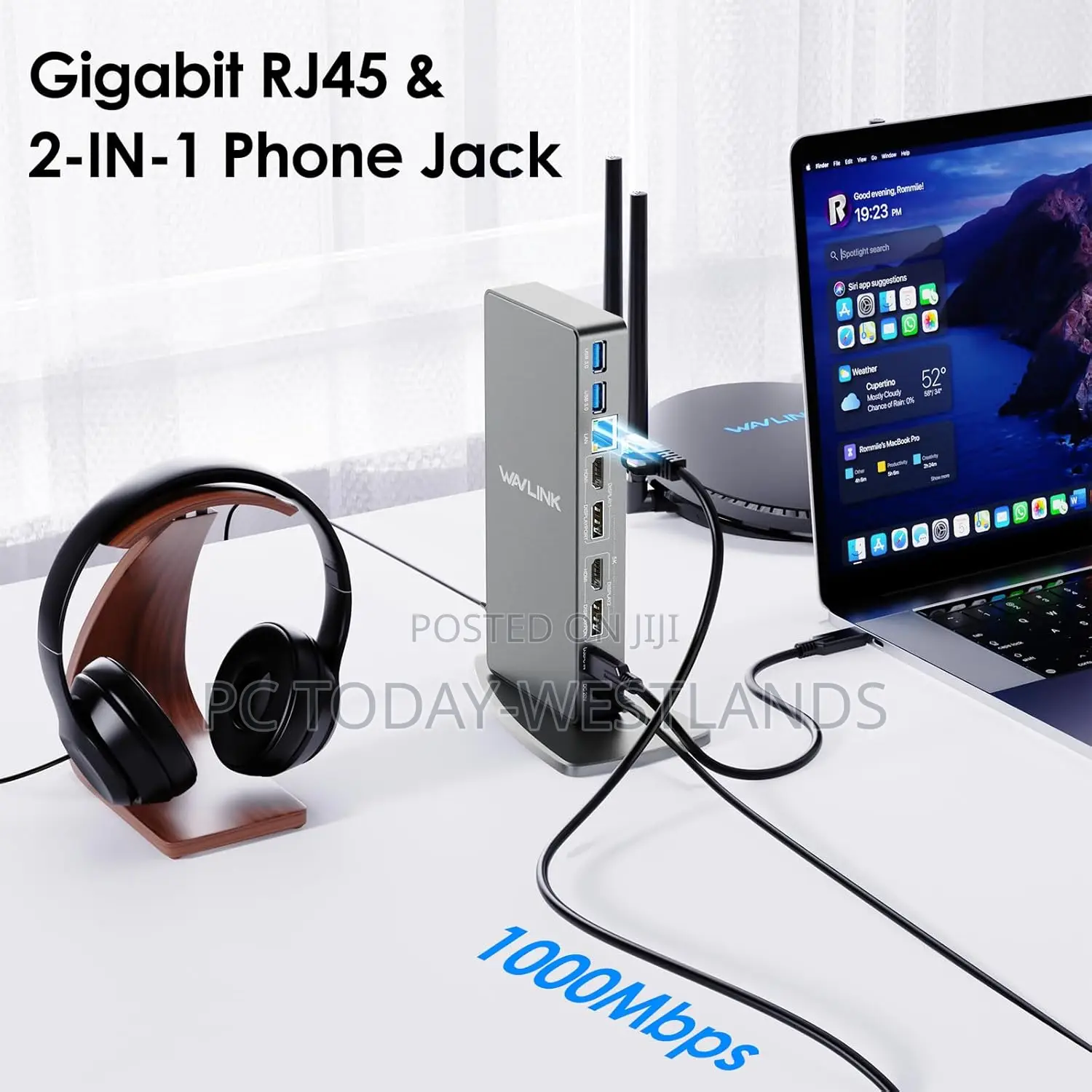 Wavlink USB C Ultrahd Universal Laptop Docking for Mac M1/M2