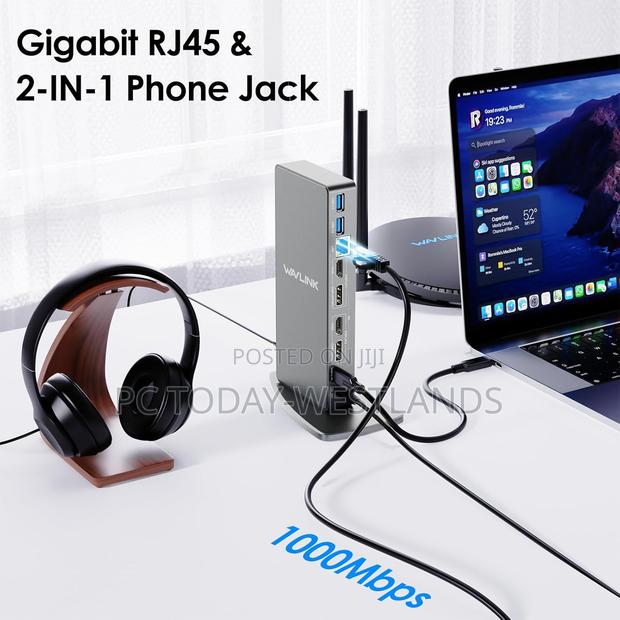 Wavlink USB C Ultrahd Universal Laptop Docking for Mac M1/M2 - thumbnail 8