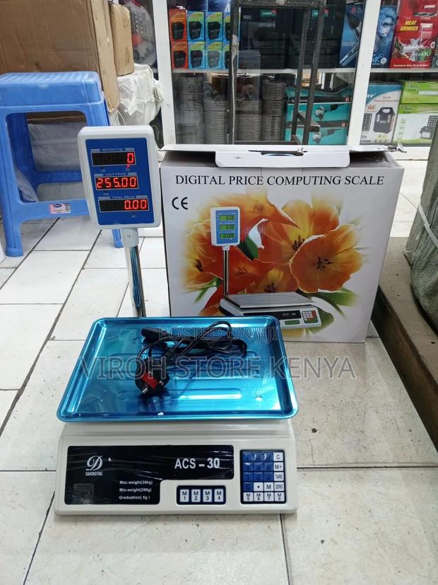 ACS 30 Digital Weighing Scale - Rechargeable Butchery Scale - main view