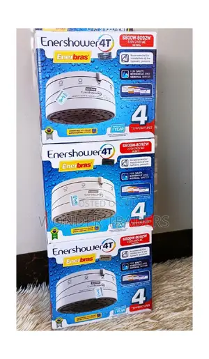 Enershower 4T) Shower Head, Normalwater, Borehole,Saltwater