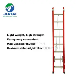 16ft Fiberglass FRP Twin Double Extension Ladder En131