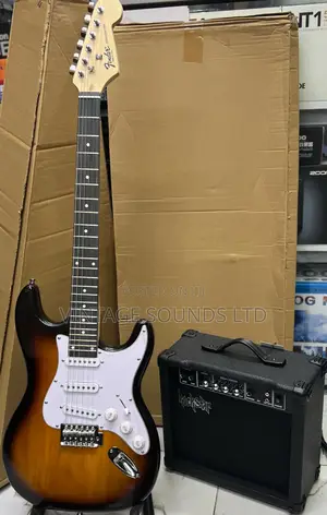 Fender Electric Lead Guitar +Electric Bass Mini Combo 6.5”
