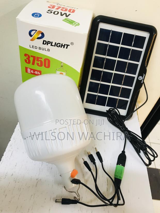 LED Rechargeable Bulb 50w Plus Solar Panel 6v.3.2w Package - main view