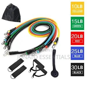 11 Piece Crossfit Gym Ropes, Pull Ropes, Resistance Bands