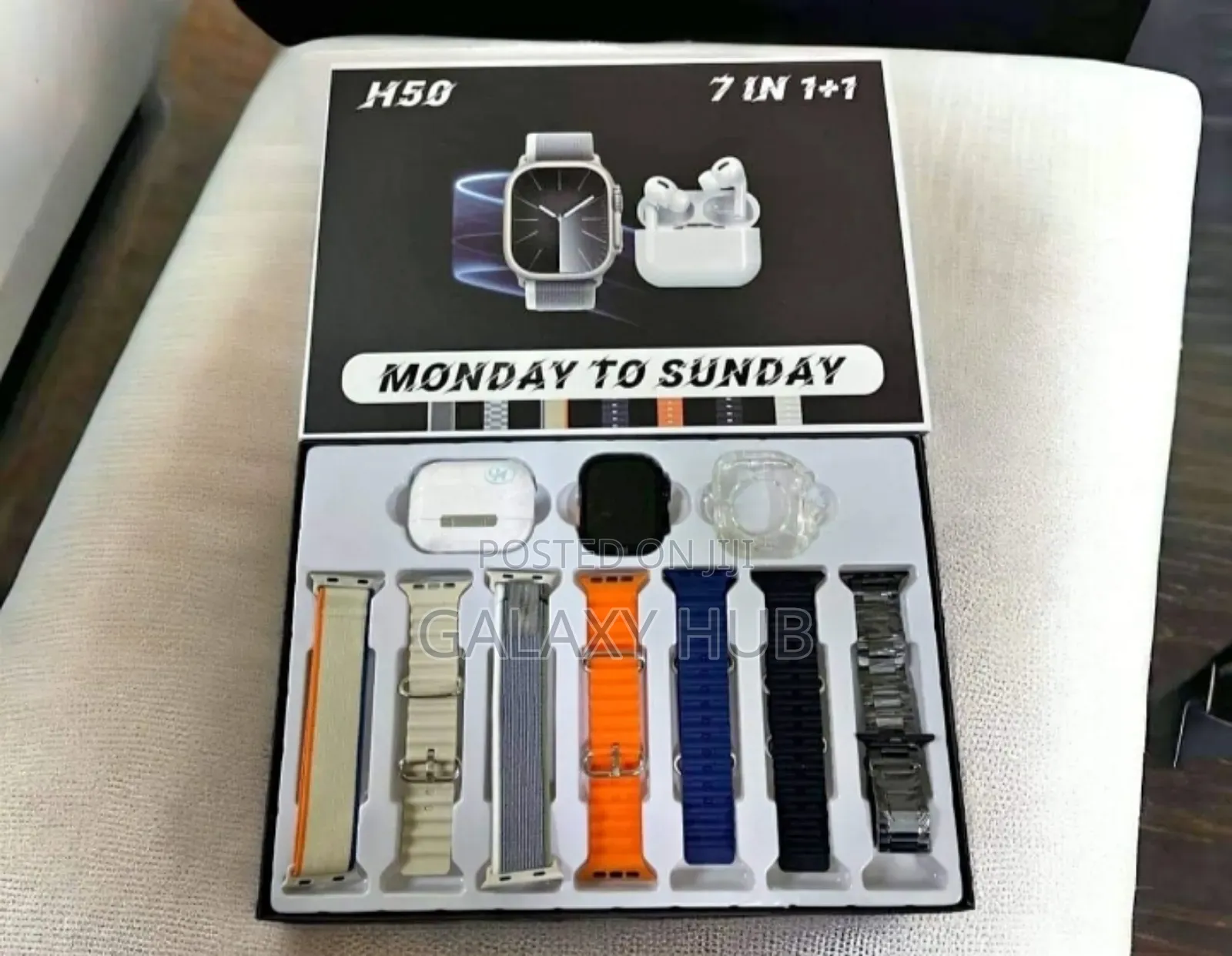 H50 Ultra Smart Watch With Bluetooth Wireless Earphone