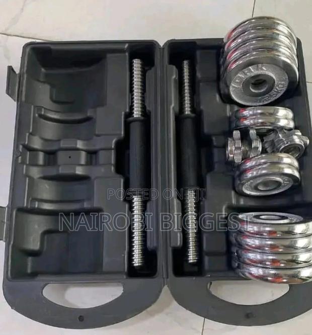 30kg Dumbell Chrome Adjustable