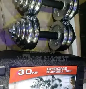 30kgs Chrome Dumbells Set