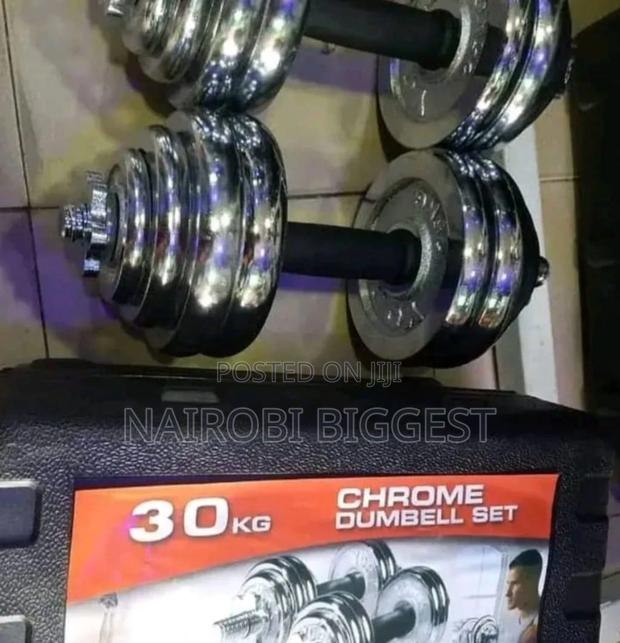 30kgs Chrome Dumbells Set