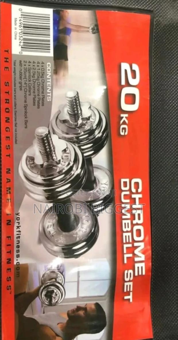 Dumbell 20kgs Chrome - main view