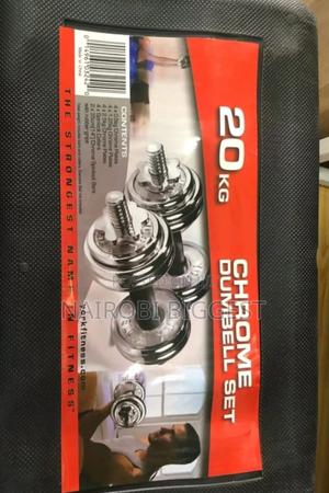 Excellent 20kgs Chrome Dumbells - thumbnail 2