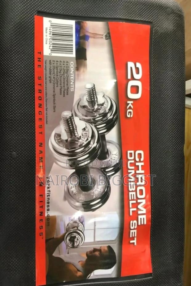 Excellent 20kgs Chrome Dumbells - main view