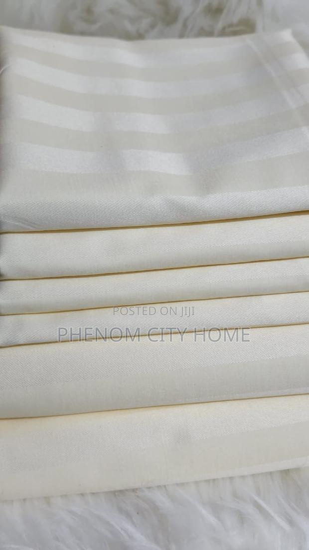 Satin Stripped Bedsheet Available