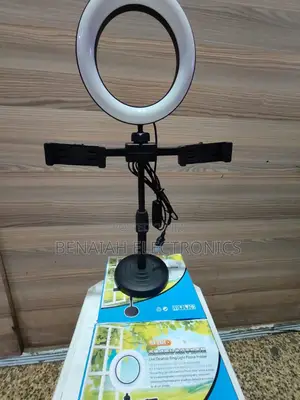 Ring Light With a Stand and Two Phone Holders