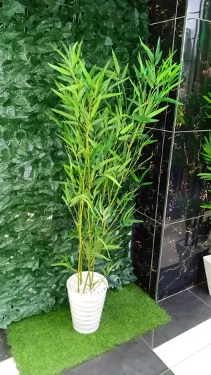 Bamboo Artificial 1.5m Long With Vase Plus Decorative Stones
