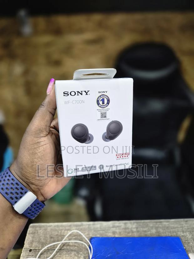 C700N WF Sony Wireless Earbuds Black - main view