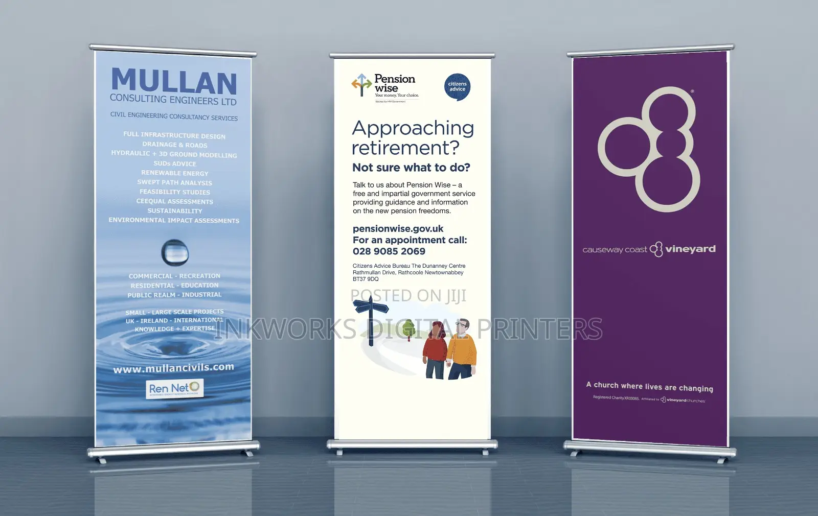 Normal Base Pull/Roll Up Banner Printings