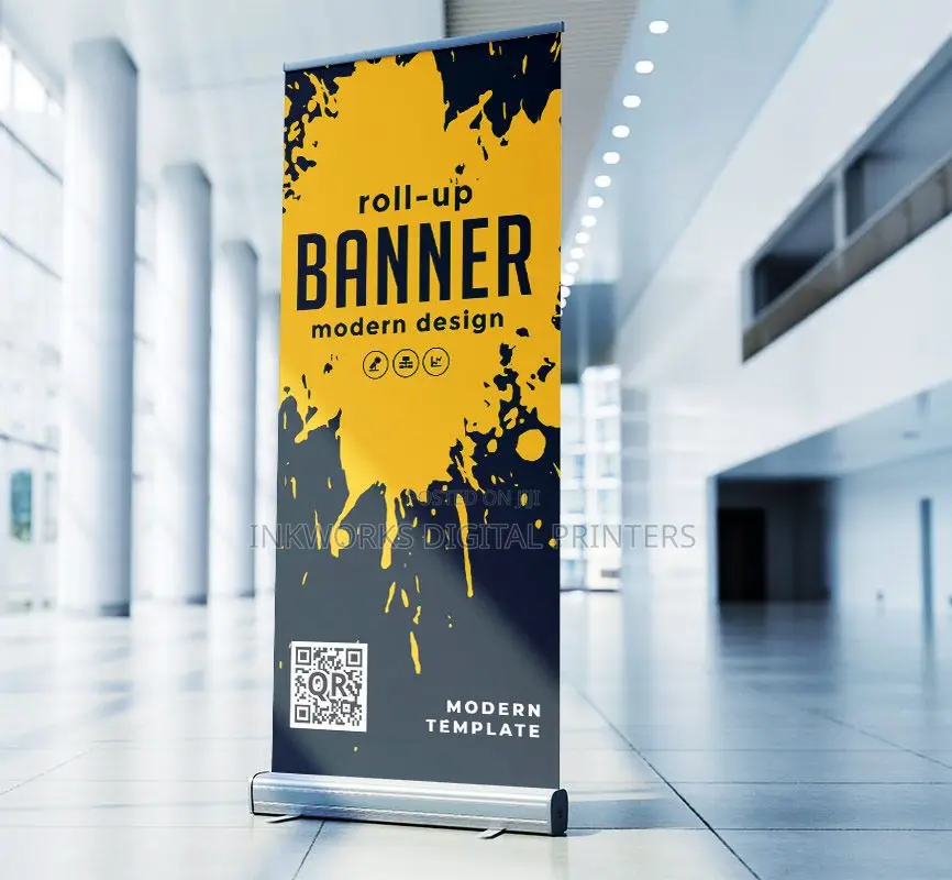 Great Narrow Base Roll Up Banner Printing