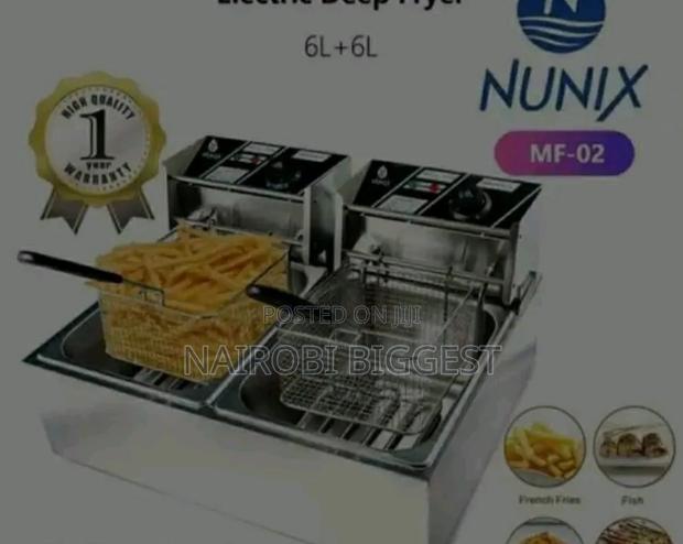 Nunix Double Deep Fryer 6l + 6l - main view