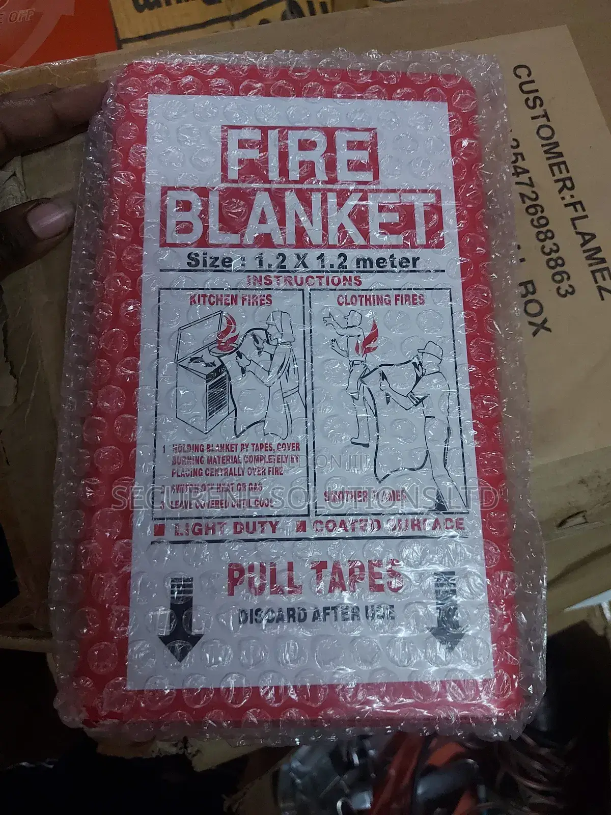 Fire Blanket 4ft By4ft/1.2mby 1.2meters
