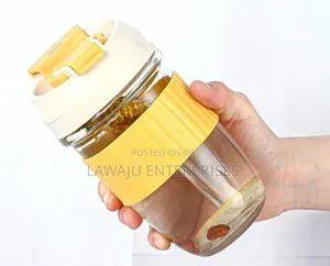 Yellow 550ml Borosilicate Thermocup