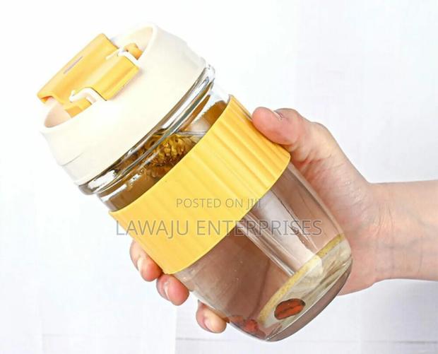 Yellow 550ml Borosilicate Thermocup