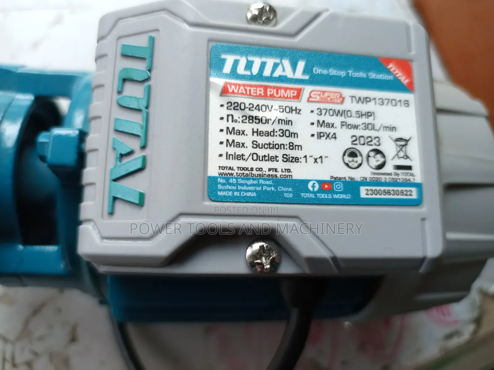 Total Surface Water Pump 0.5hp