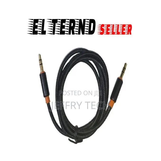 Cable From (AUX) Male to (AUX) Male - For Phone, Car, Subwoo