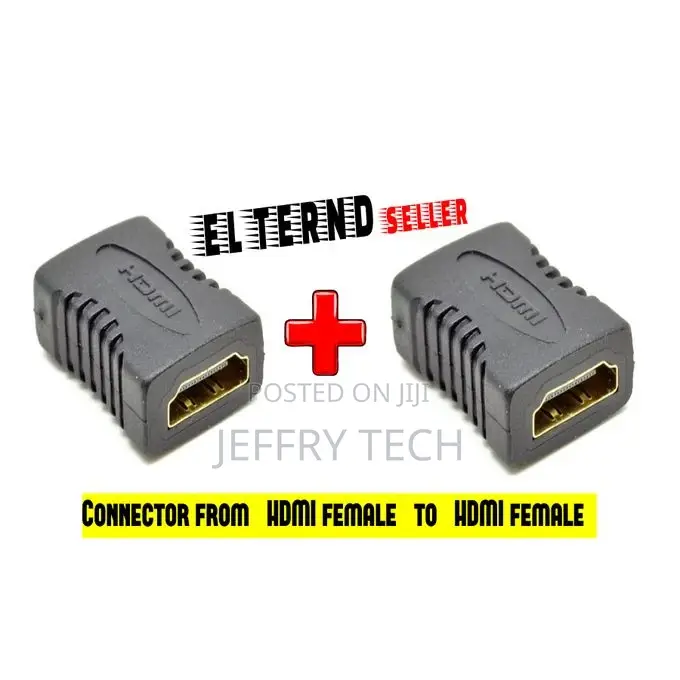 Connector From (HDMI Female) to (HDMI Female) to Extend The