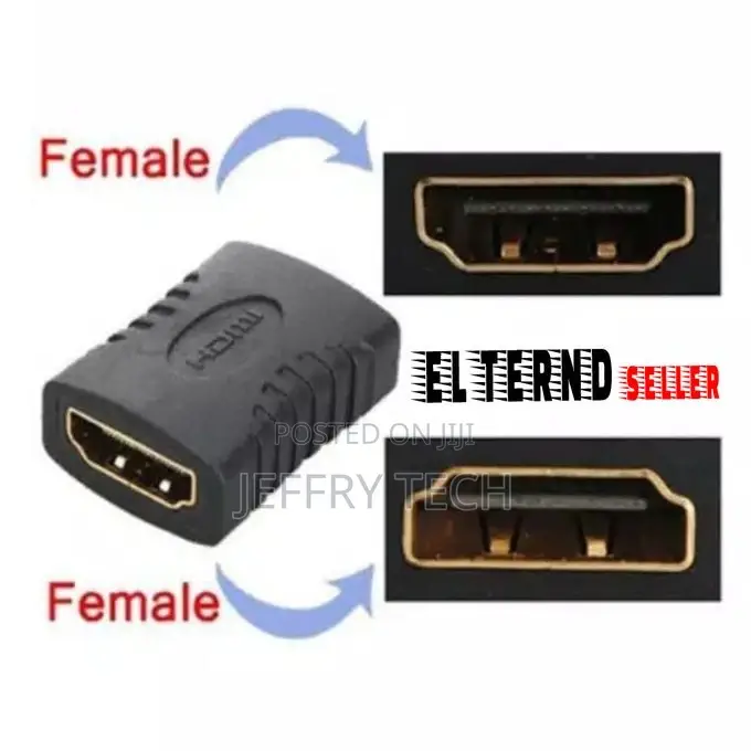 Connector From (HDMI Female) to (HDMI Female) to Extend The