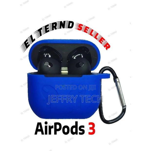Silicone Case for Airpods 3 - Blue - thumbnail 3