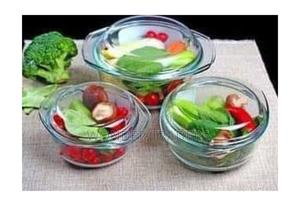 Signature 3 PCS Glass Casserole Set With Lids - thumbnail 2