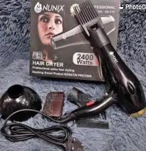 Nunix Blow Dryer With Accessories (2400wats Cap)