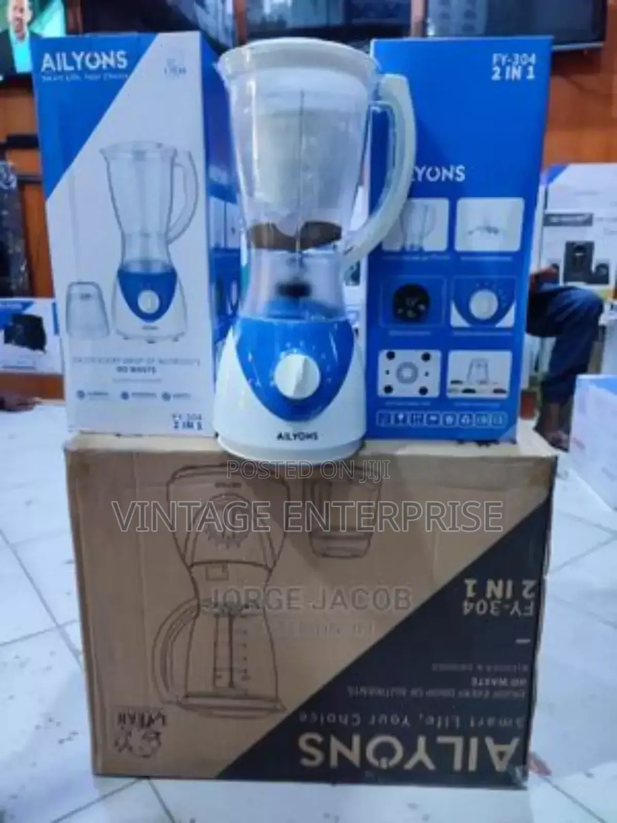 Ailyons Electric Blender , 2 in 1 Electric Blender : Ailyons