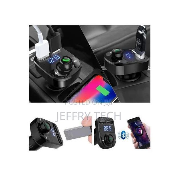 Car Charger With Wireless Bluetooth Mp3 Player, Usb Port C - thumbnail 2