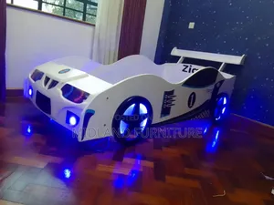 Car Bed for Kids With Lighting / Bed for Boy