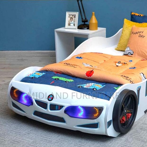 Car Bed for Kids With Lighting / Bed for Boy - thumbnail 2