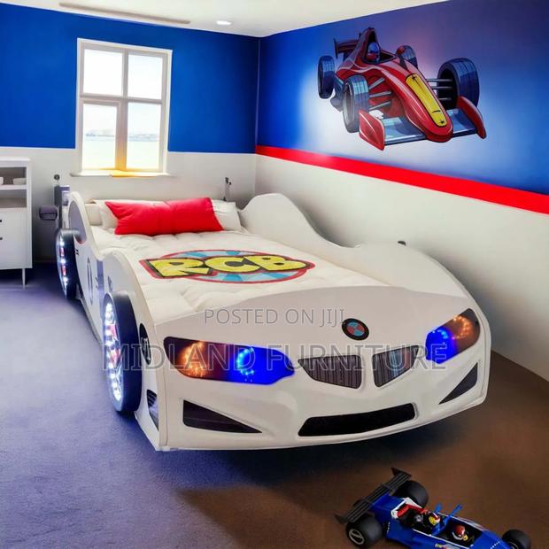 Car Bed for Kids With Lighting / Bed for Boy - thumbnail 4