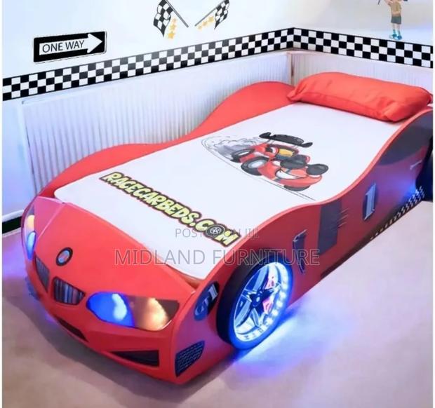 Car Bed for Kids With Lighting / Bed for Boy - thumbnail 3