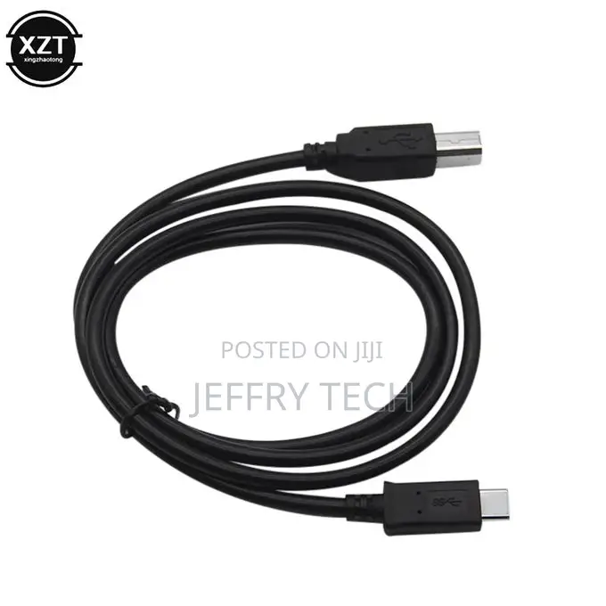 USB 3.1 Type C Male Connector to USB 2.0 B Type Male Data Ca