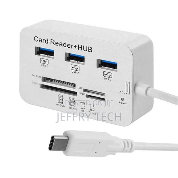 USB 3.1 Type-C COMBO 3 Ports HUB + MS DUO / SD(HC) / M2 / T-