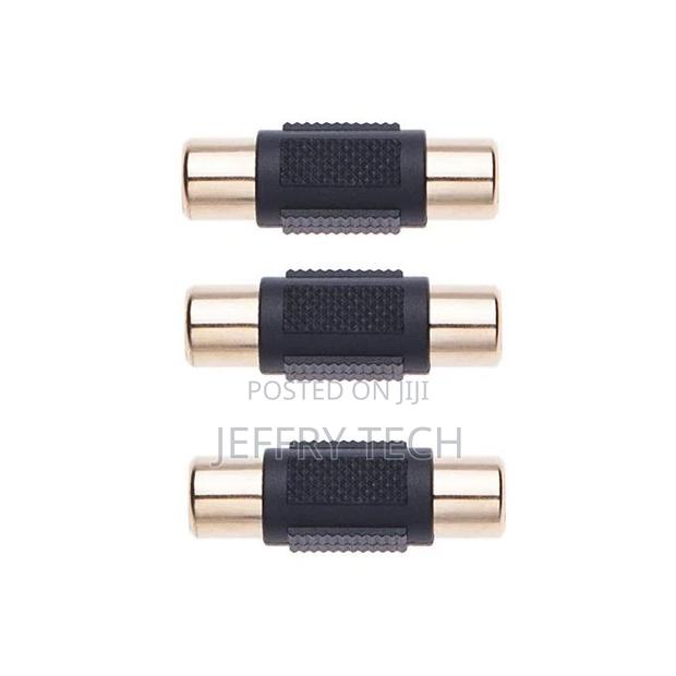 RCA Female / Female Adapter - Black - thumbnail 2