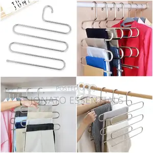 S Shaped 5 Layer Trouser Hanger, Cloth Rack