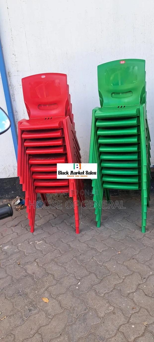 Strong Mix Colours Armless Plastic Chair - main view