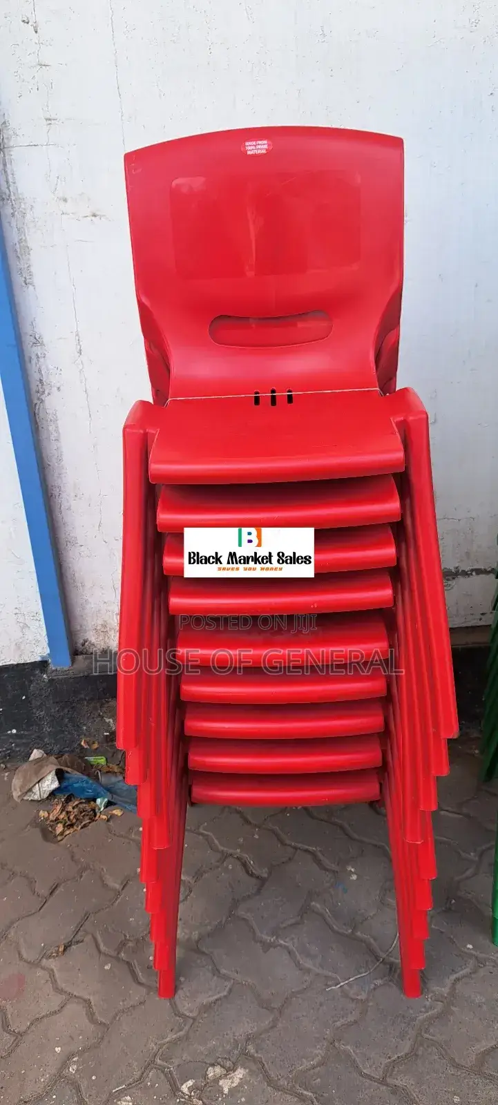 Comfortable Armless Plastic Chair