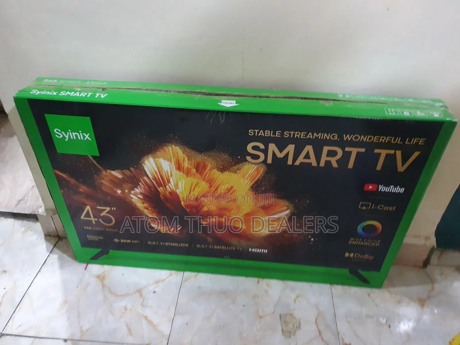Youtube/ Netflix Synix 43 Inches Television/Smart