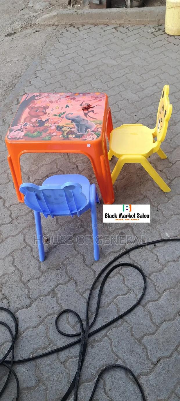 3 Sets Children Plastic Chair and Table - main view