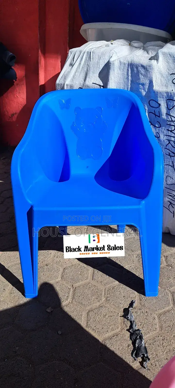 Dark Blue Children Plastic Chair