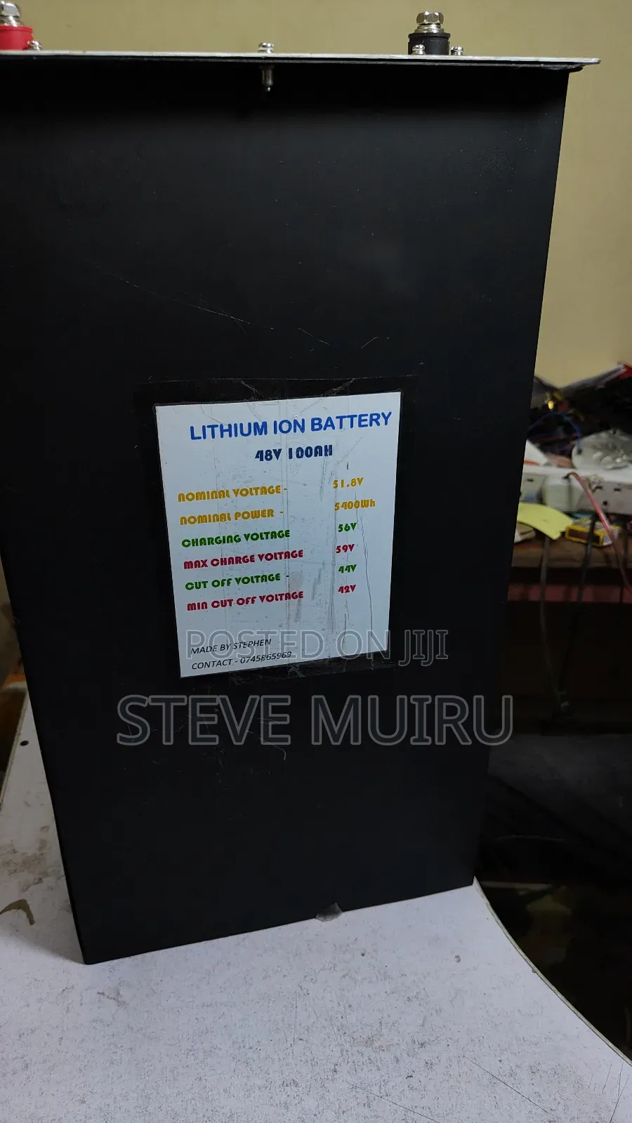 5.4kw 48V 100ah Lithium Ion Battery
